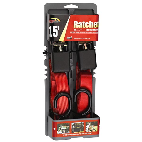 1inch 2PC ratchet tie down/ cam buckle strap set Thumb 1